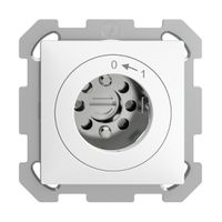 UP-Schwenktaster 0<-1/1P EDIZIOdue weiss für Schloss, ohne Zylind