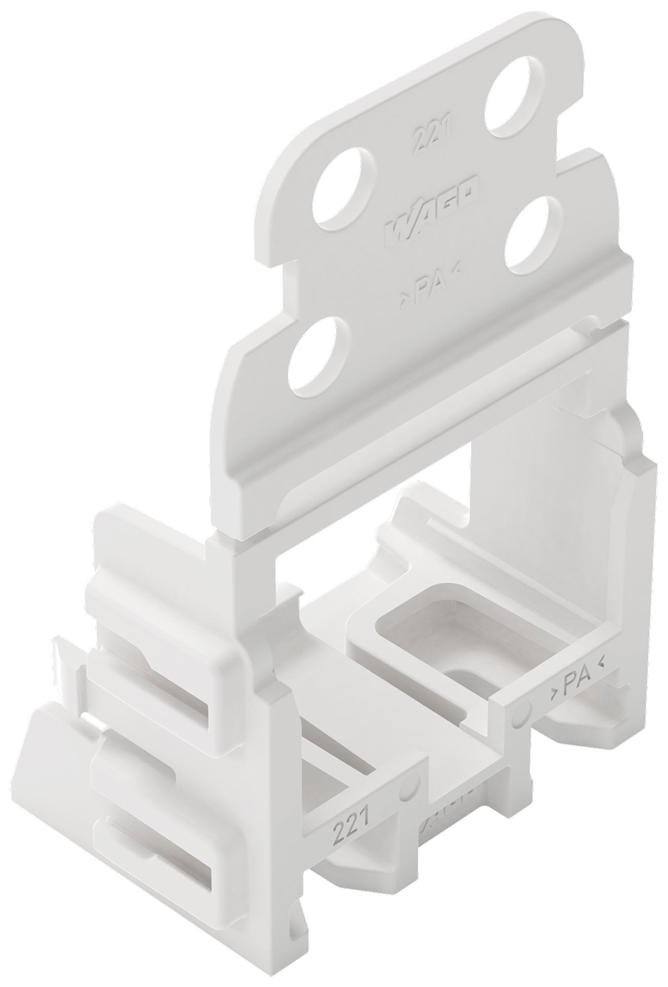 Adaptateur de fixation WAGO a.décharge de traction p.10×4mm² à vis bc