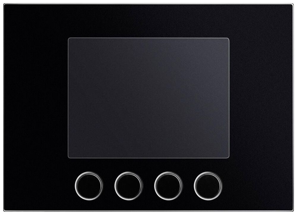 Frontplatte für Displaymodul Urmet Alpha, IP55, schwarz