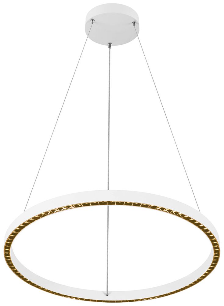 LED-Pendelleuchte SLV ONE CUBE 54W 4000lm 930 DALI direkt Ø805 weiss