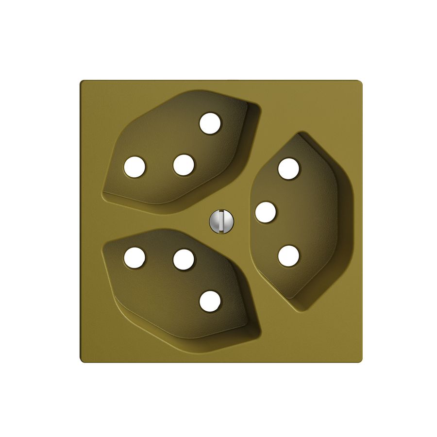 Frontplatte EDIZIOdue 3×T13 olive