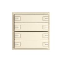 Poussoir KNX RGB EDIZIO.liv SNAPFIX® capteur temp.RGB-LED 4× comm.2T cr