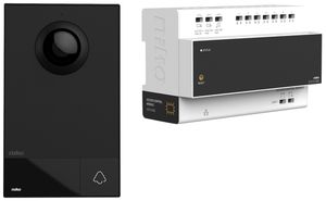 Kit citofono porta audio Niko, a 2 fili, nero