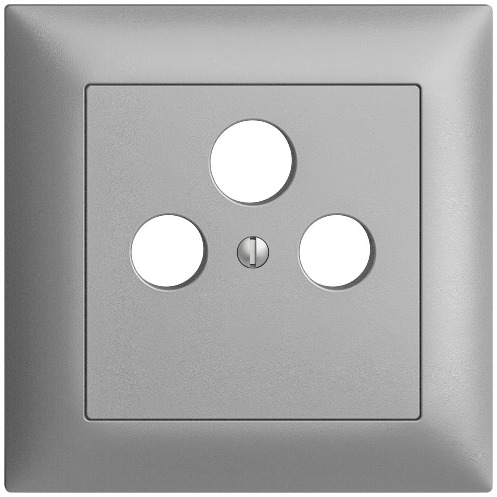 UP-Frontset EDIZIOdue silver 88×88mm