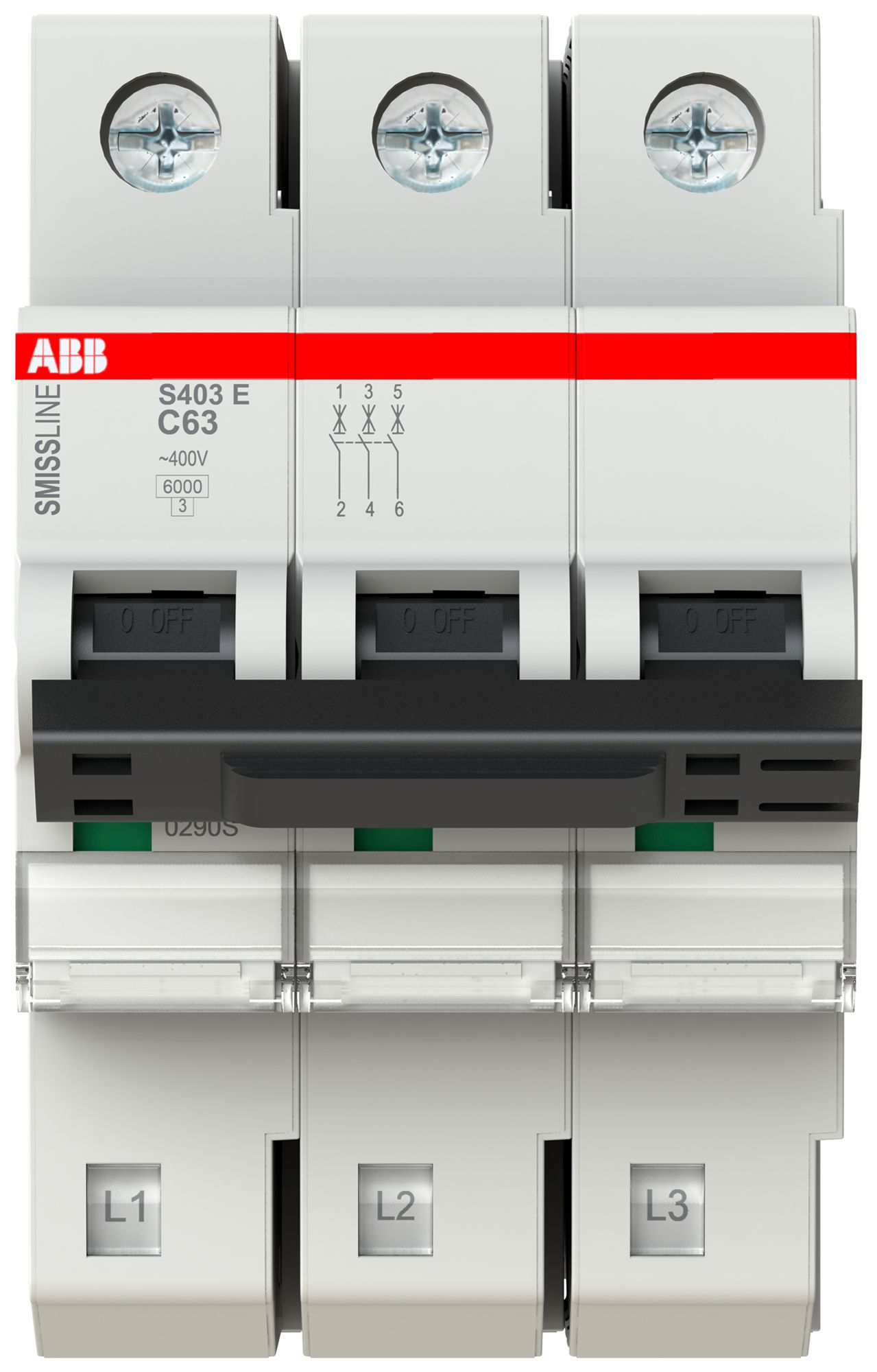 Disjoncteur SMISSLINE TP S 3×63A C 6kA