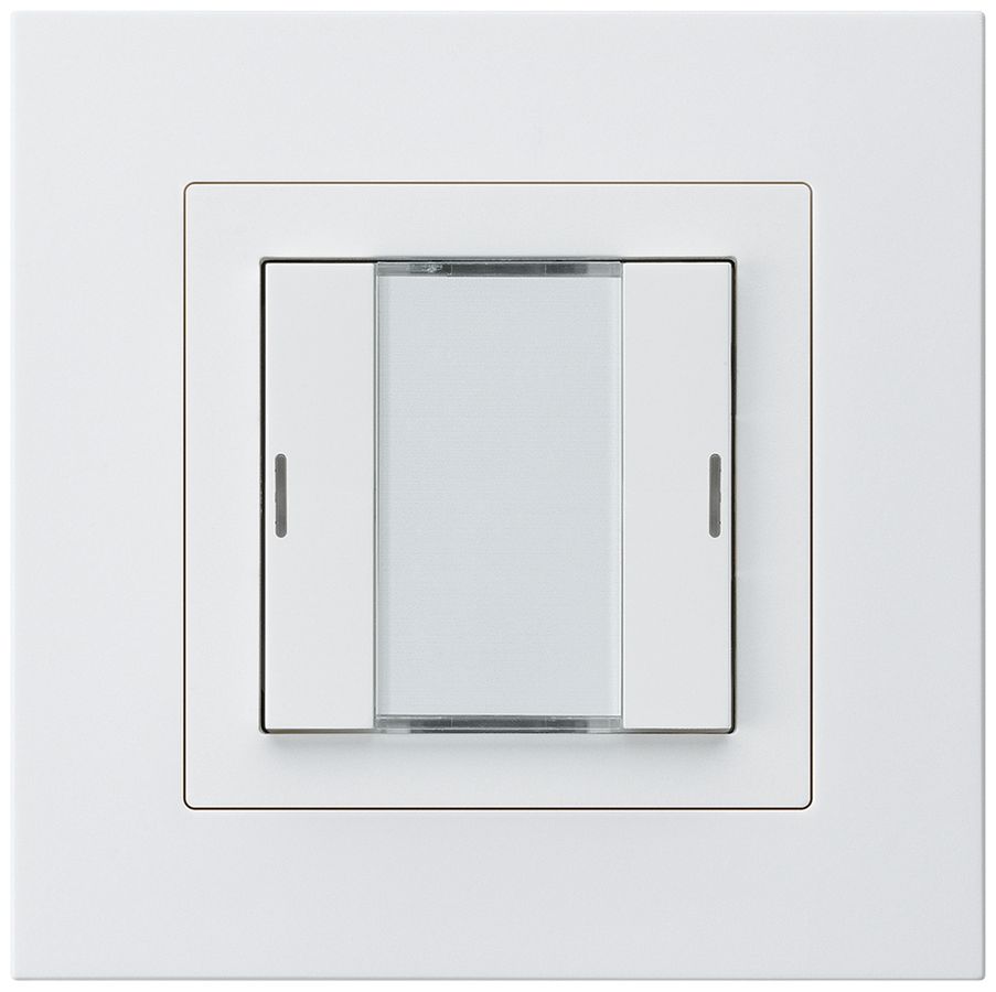 Poussoir ENC kallysto.pro KNX 2×LED RGB s/e-link blanc