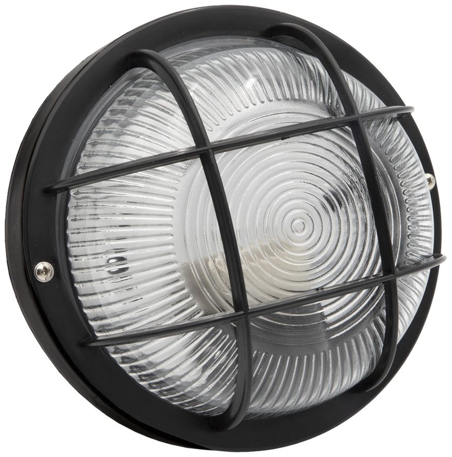 Decken-/Wandleuchte Brennenstuhl E27 60W IP44 Ø185×100mm schwarz