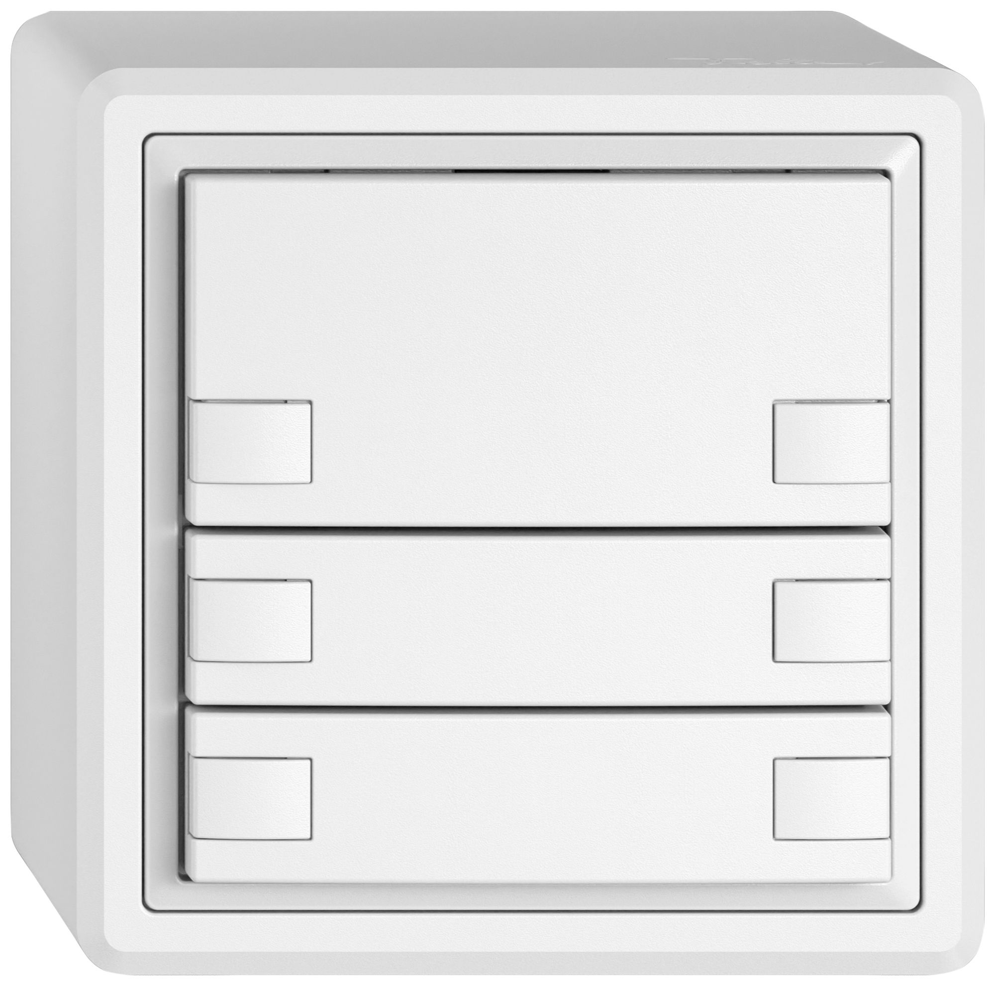 Pulsante KNX RGB AP EDIZIO.liv SNAPFIX® sensore temp.s.LED 6× com.1T bi