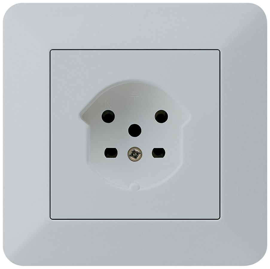 UP-Steckdose kallysto.trend T15 hellgrau Schraubklemme