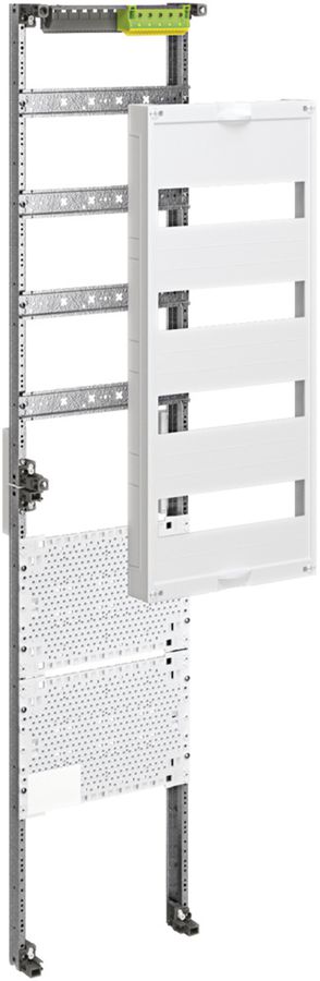 Travée Media Hager pour armoire distribution AP 8 rangées, 4 rangées modulaires