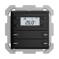 Pulsante RTH INC KNX 4×EDIZIOdue FM nero, con LED RGB