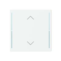 Tasterabdeckung ABB SIDUS touch 1-fach "Wippe-Auf/Ab" weiss