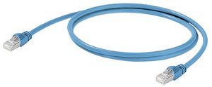 Patchkabel RJ45 Weidmüller SmartMetering, Kat.5e SF/UTP, PVC, blau, 0.4m