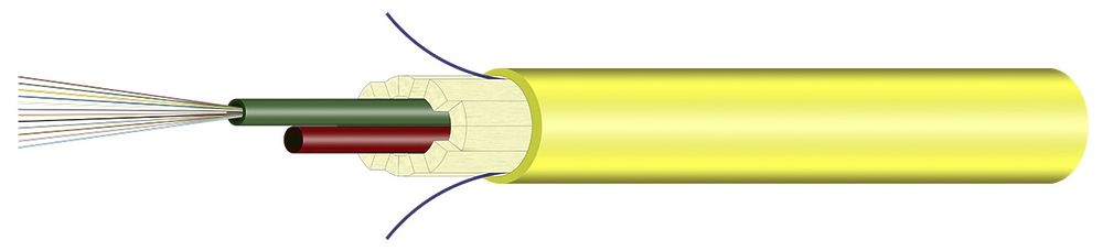 Cavo FO Universal H-LINE Cca 24×E9/125 Ø11.2mm 5000N giallo