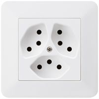 UP-Steckdose kallysto.trend 3×T13 weiss