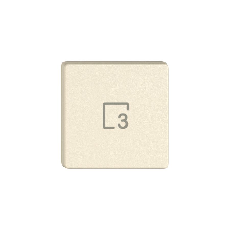 Taste 1/4 EDIZIO.liv Wiser mit SNAPFIX® mit Symbol Szene 3 cr