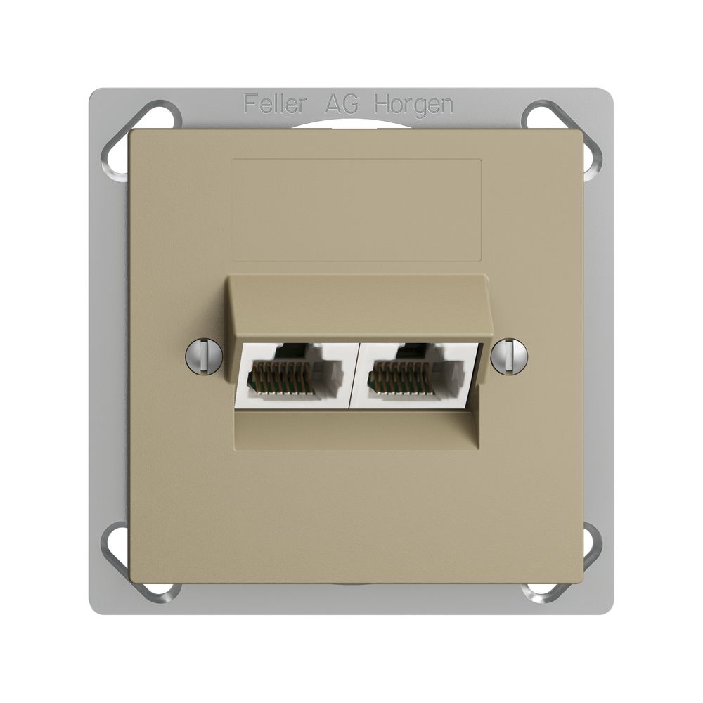 EB-Dose 2×RJ45/u 4P getr. EDIZIOdue sand ITplus