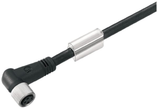 Câble Weidmüller SAIL ouvert/M8 3L 5m prise coudée PUR noir