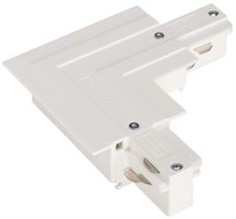 L-Verbinder SLV für EB-Stromschiene EUTRAC 3-phasig, PE aussen, weiss