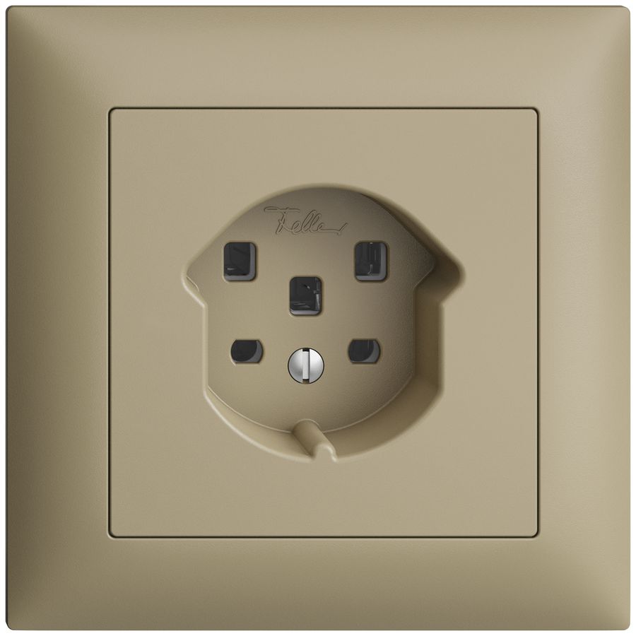 UP-Steckdose EDIZIOdue T25 16A sand, mit Steckklemmen
