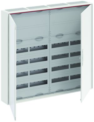 Distributeur AP ABB CA 46K, 4-part 6 rangées (2 fermé) 192UM, porte