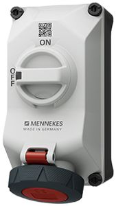 AP-Steckdose MENNEKES DUO 32A 4P 6h 400V IP67 Schalter