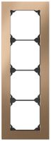 Intestazione INC EDIZIO.liv prestige SNAPFIX® 4×1 274×94mm ottone champagne