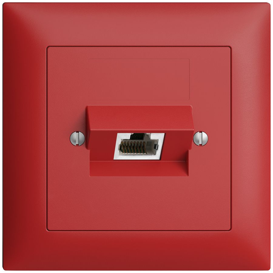 UP-Dose 1×RJ45/s 4P ITplus EDIZIOdue berry