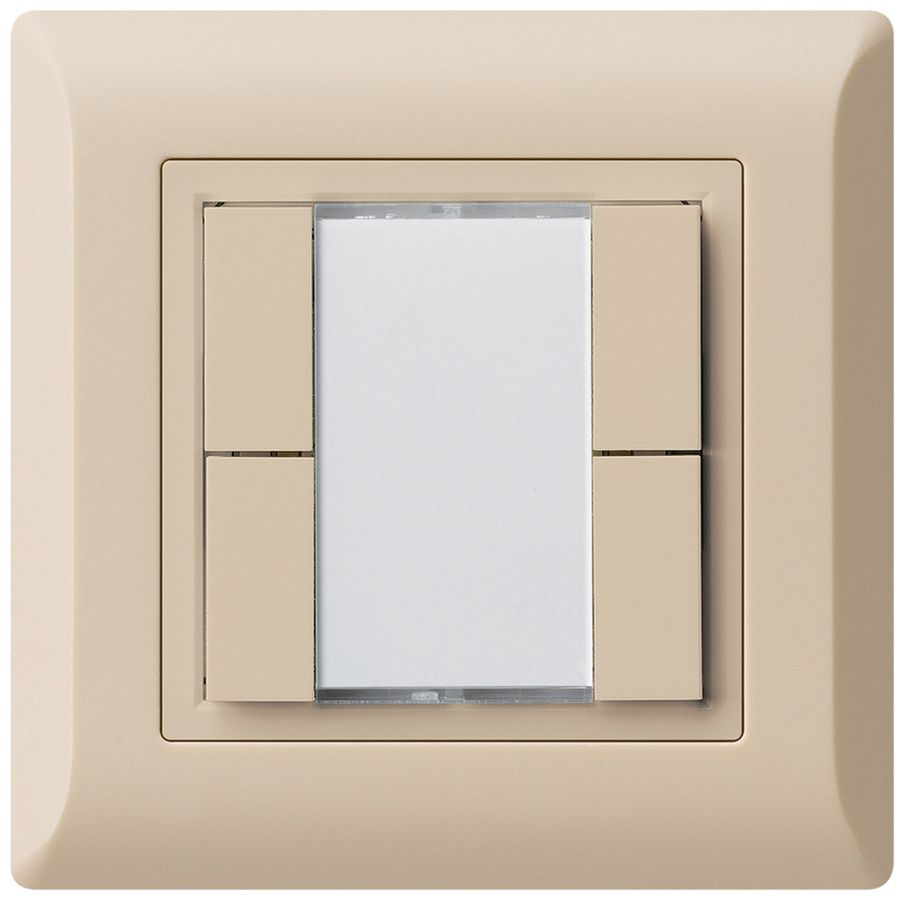 UP-Universaltaster 4×kallysto.line ohne LED beige