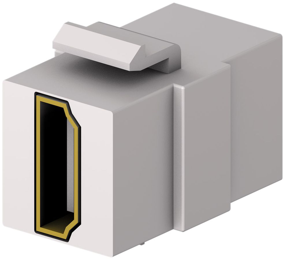 Module HDMI Cecoflex AVM-0010, Keystone, 4K/60Hz, f/f, blanc