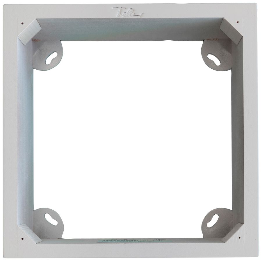 AP-Rahmen Feller EDIZIOdue 3×3 Hartholz lackiert für UP-Kombination SNAPFIX® ws