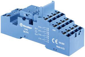 Relaissockel FINDER 94.P4.SPA Hutschiene TH35 Federzuganschluss 14P
