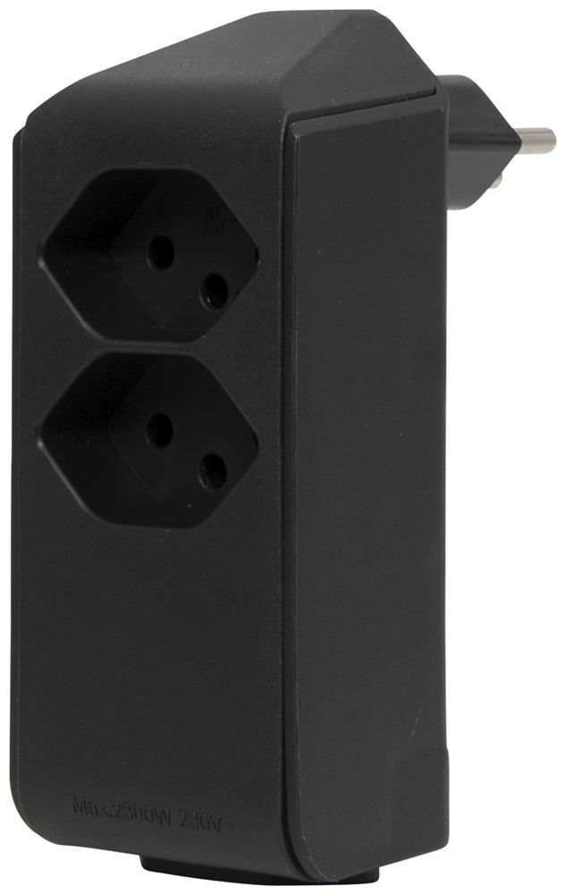 Fiche de dérivation cleverLINE 2+1×T13 300° avec suspension noir