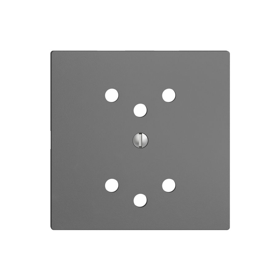 Placca frontale 2×T12 EDIZIOdue grigio scuro