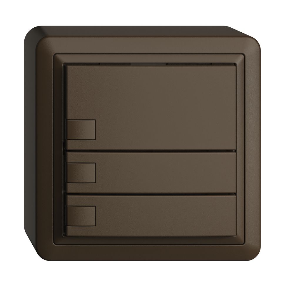 AP-KNX-Taster RGB EDUE, 250mW, o.LED, 3×Taste, 1×Tastenb., cof