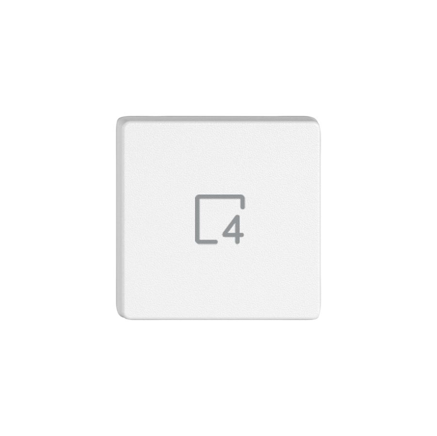 Taste 1/4 EDIZIO.liv Wiser mit SNAPFIX® mit Symbol Szene 4 ws