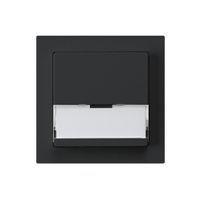 Tasto di suoneria INC A/1L kallysto nero con porta-etichetta 37×15mm