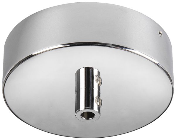 AP-Deckenrosette SLV FITU Leuchtenanschlussadapter Ø90×26mm chrom