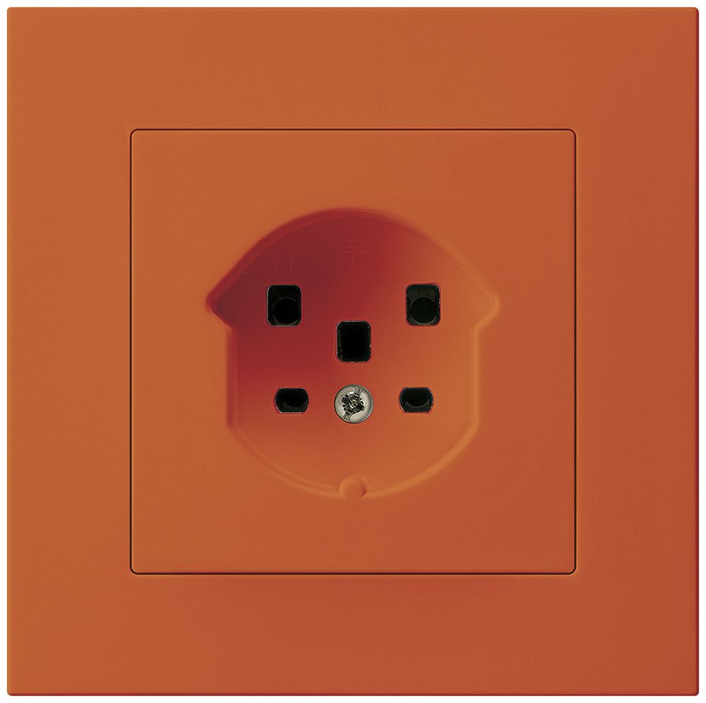 UP-Steckdose Hager KPR, T25, 16A 250V, orange