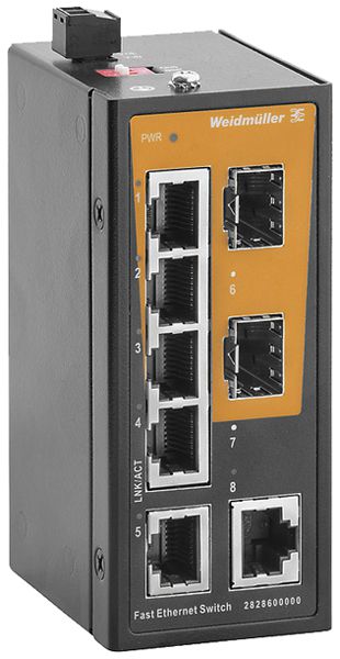 Switch WM IE-SW-ELB-08-6TX-2FESFP, 6×RJ45 FE+2×SFP FE unmanaged