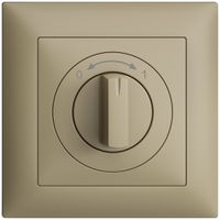 Frontset EDIZIOdue 0<->1 sand 88×88mm für Schwenktaster