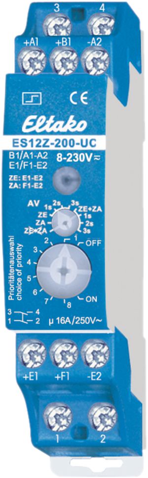 Teleruttore AMD Eltako 12…230VUC, 2Ch, ES12Z-200