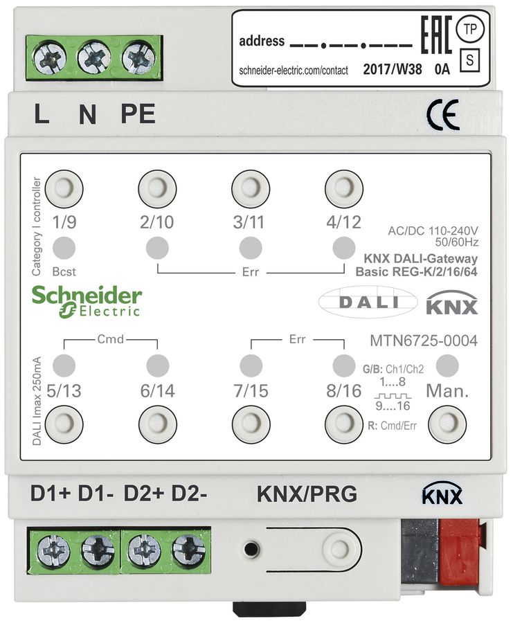 Interface AMD Schneider Electric Basic 2/16/64, KNX/DALI