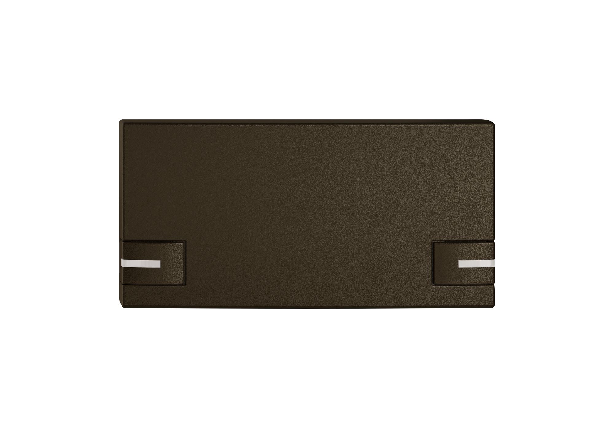 Poussoir 1/2 EDIZIO.liv SNAPFIX® p.KNX&UNI a.LED comm.à 2 touches br