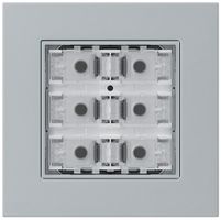 Poussoir KNX ENC KPR p.6×touches 6×points actionnables LED gris