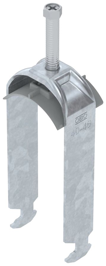 Fixation rapide BET 2056 pied à H mat.synthétique 40…46mm 2×câble acier Zn-ch-im