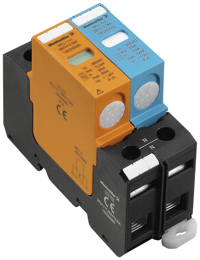 Parasurtension Weidmüller VPU I 1+1 280V/12.5KA