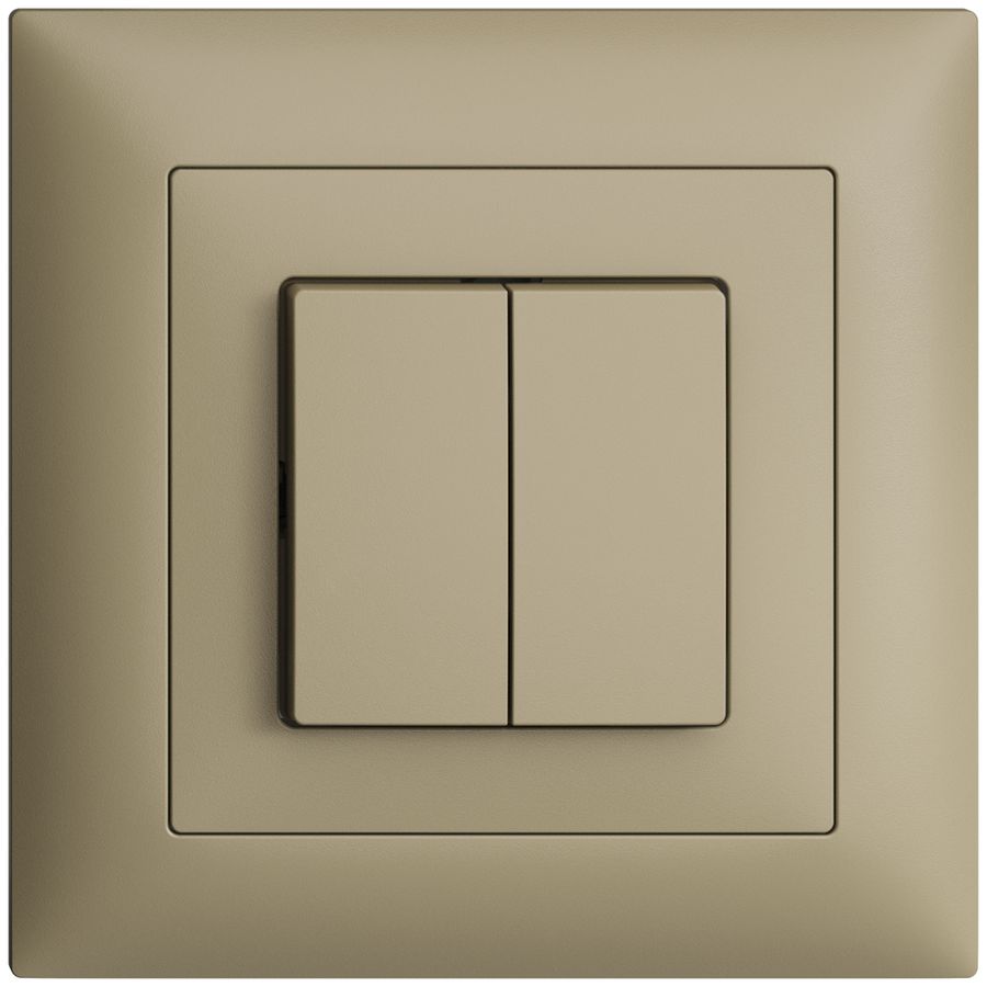 UP-Schalter EDIZIOdue 1/3+3/1P sand