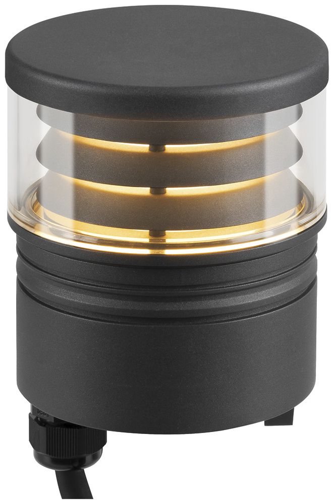 Testa d.lampa.LED SLV M-POL S Louver 11W 145lm 927/930 IP65 Ø120.9mm antr.