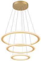 Lum.suspendu LED SLV ONE FLAT triple 58W 3500lm 927/930 DALI direct Ø800 laiton